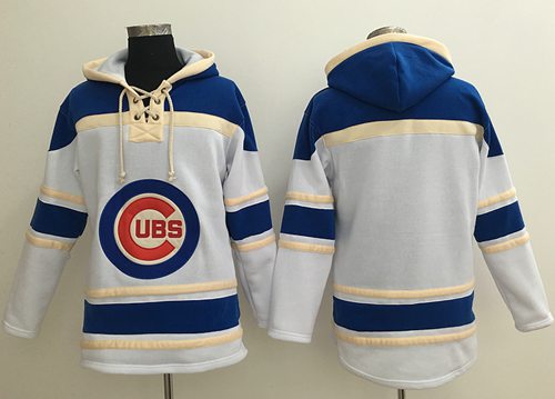 Cubs Blank White Sawyer Hooded Sweatshirt MLB Hoodie