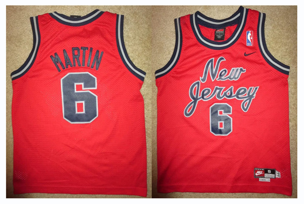 Men's New Jerseys Nets Martin Stitched NBA Jersey - Click Image to Close