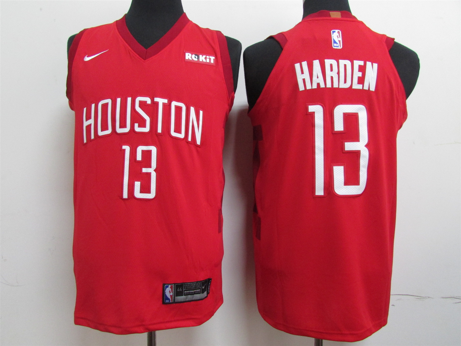 Men's Houston Rockets #13 James Harden Red 2019 Earned Edition Swingman Stitched NBA Jersey