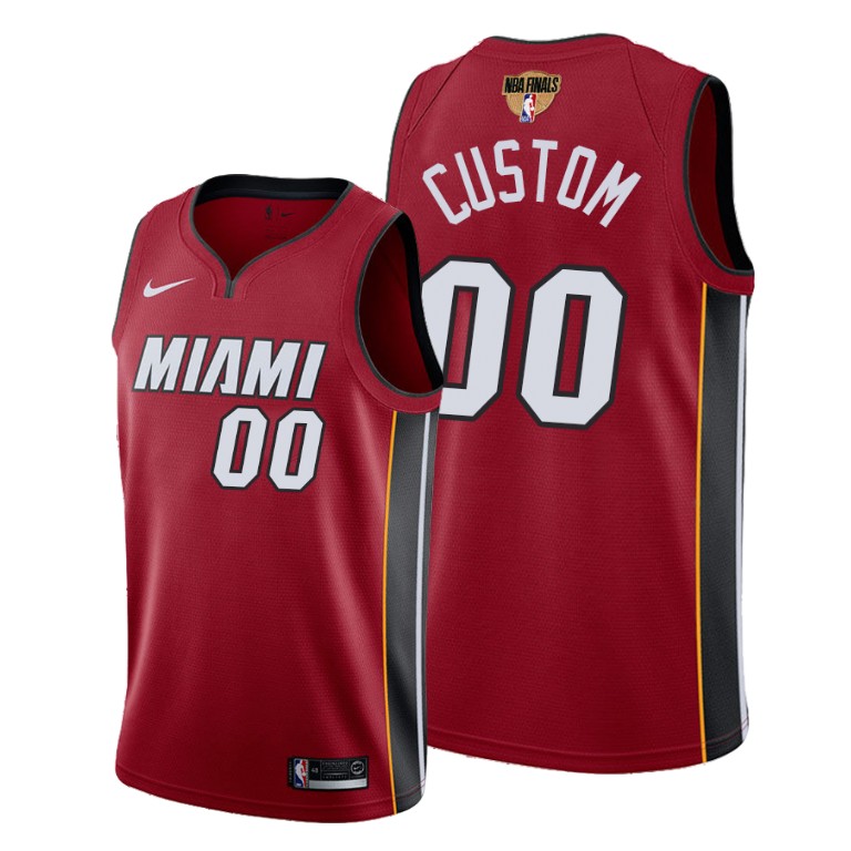 Men's Miami Heat Active Player 2020 Red Finals Bound Statement Edition Stitched NBA Jersey