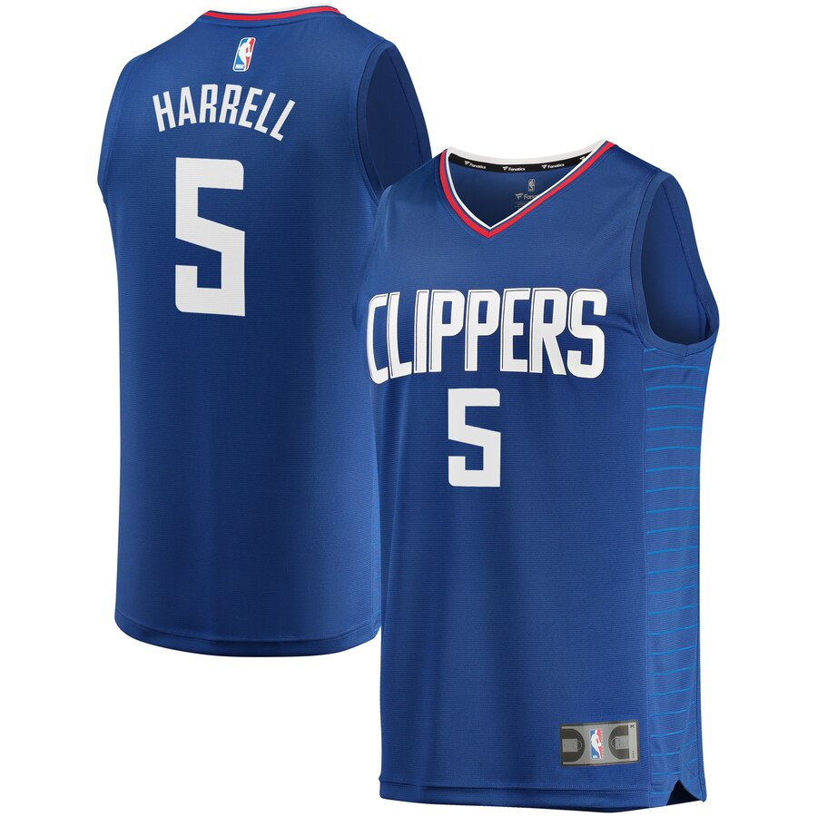 Men's Clippers #5 Montrezl Harrell Royal Stitched NBA Jersey