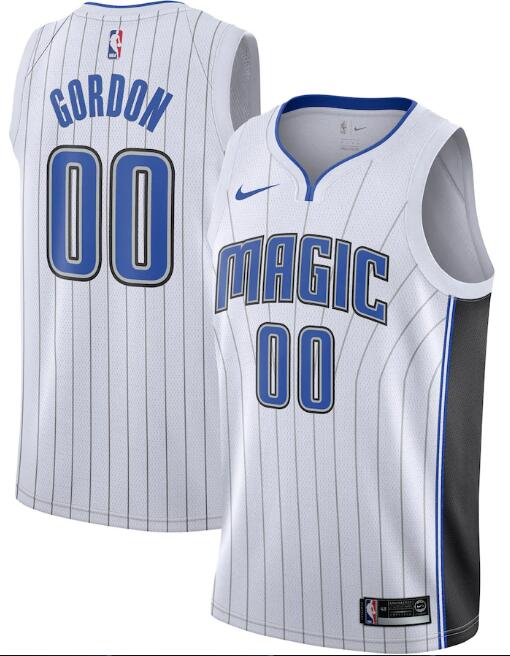 Men's Orlando Magic White #00 Aaron Gordon Association Edition Stitched Swingman NBA Jersey