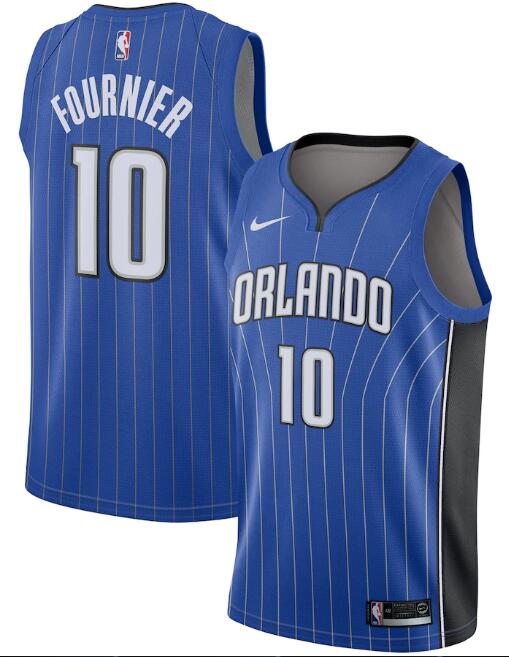 Men's Orlando Magic Royal #10 Evan Fournie Icon Edition Stitched Swingman NBA Jersey