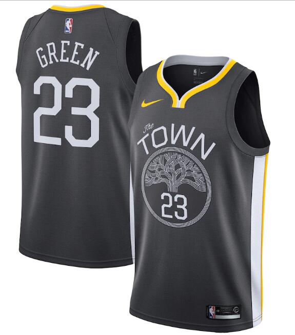 Men's Golden State Warriors Black #23 Draymond Green Statement Edition Swingman Stitched NBA Jersey