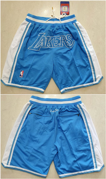 Men's Los Angeles Lakers Light Blue Shorts (Run Small)