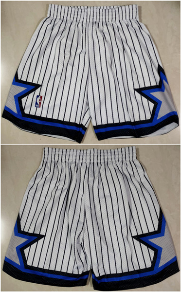 Men's Orlando Magic White Shorts( Run Smaller)