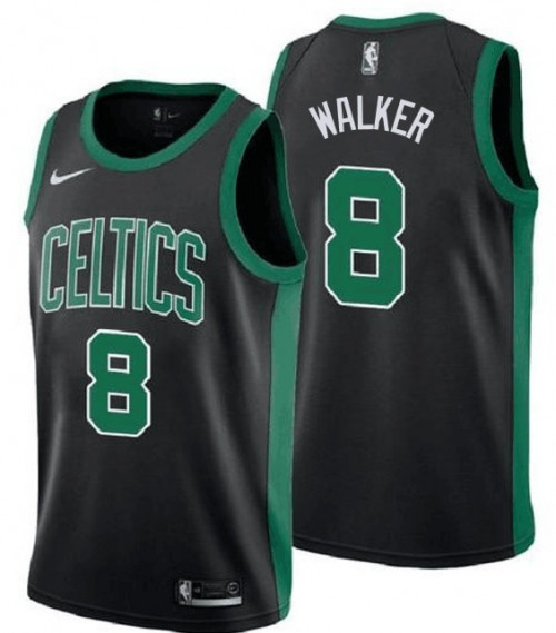 Men's Boston Celtics #8 Kemba Walker Black Swingman Stitched NBA Jersey