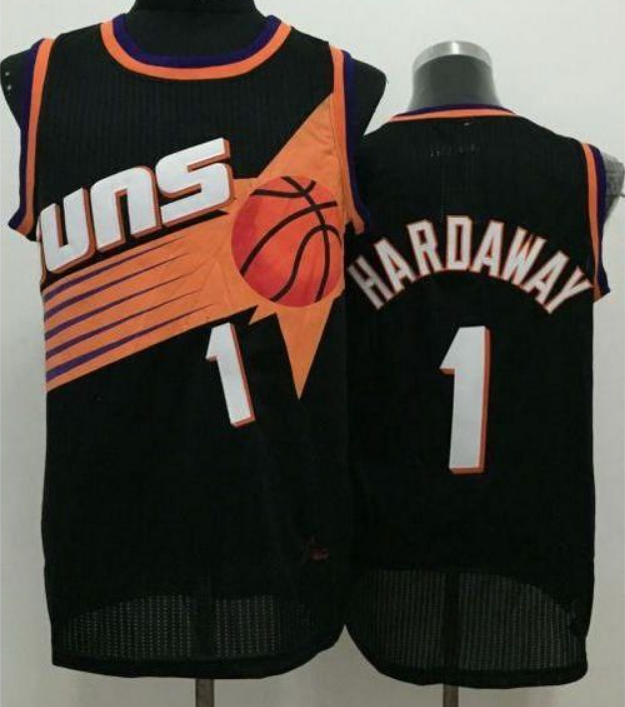 Men's Phoenix Suns #1 Penny Hardaway Black Stitched NBA Jersey - Click Image to Close