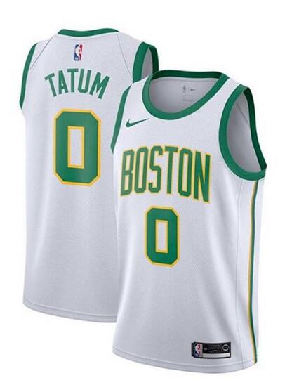 Men's Boston Celtics #0 Jayson Tatum White Swingman Stitched NBA Jersey