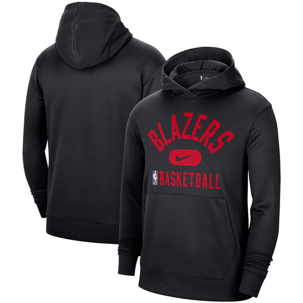 Men's Portland Trail Blazers 2021 Black Spotlight Pullover Hoodie - Click Image to Close