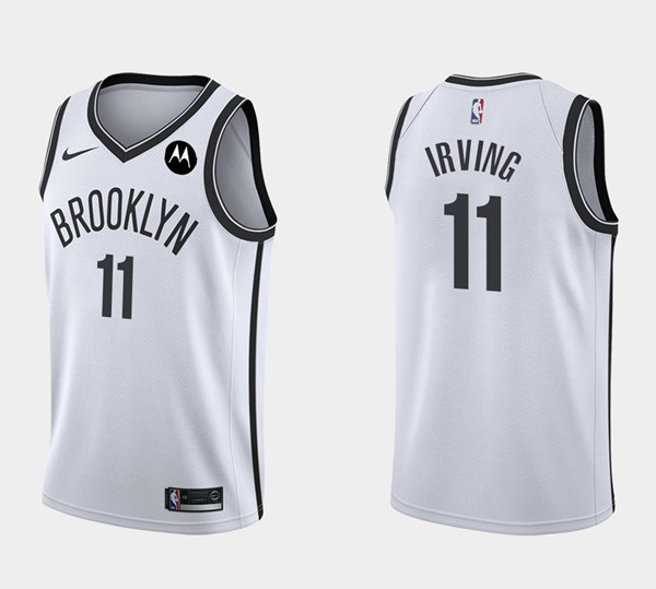 Men's Brooklyn Nets #11 Kyrie Irving 2020 White Stitched NBA Jersey