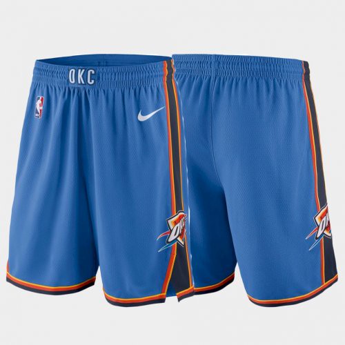 Men's Oklahoma City Thunder Blue NBA Shorts (Run Smaller)