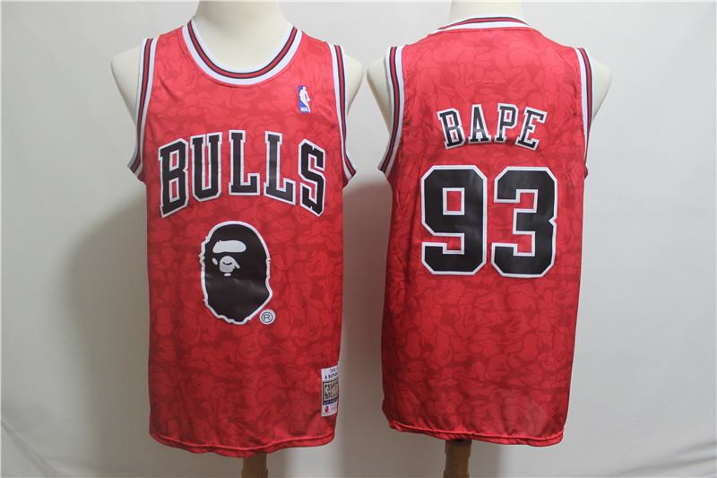 Men's Nike Chicago Bulls #93 1996-97 A Bathing Ape Bulls Stitched NBA Jersey