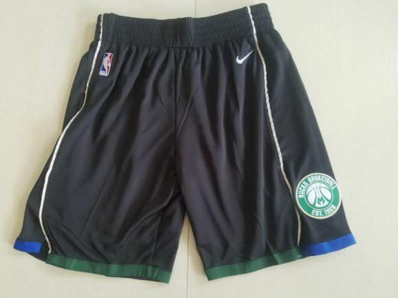 Men's Milwaukee Bucks Black NBA Shorts (Run Smaller)