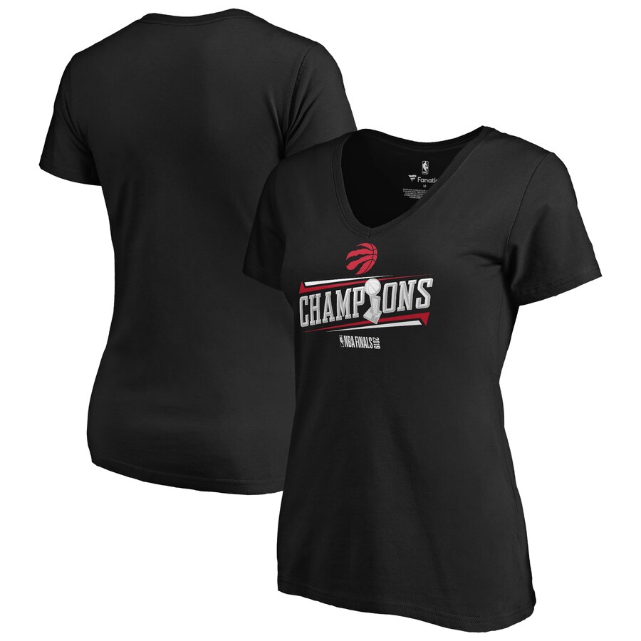 Toronto Raptors Black 2019 NBA Finals Champions Ultimate Delivery V-Neck T-Shirt T-Shirt (All Size)