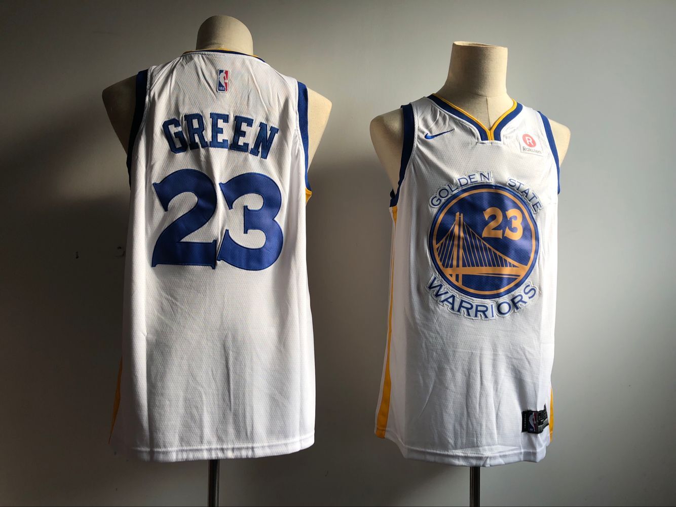 Men's Golden State Warriors #23 Draymond Green White Icon Edition Swingman Stitched NBA Jersey