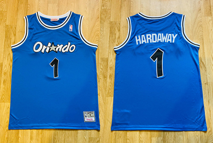 Men's Orlando Magic #1 Penny Hardaway Blue Stitched NBA Jersey