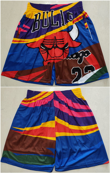 Men's Chicago Bulls Colorful Mitchell&Ness Shorts (Run Small)