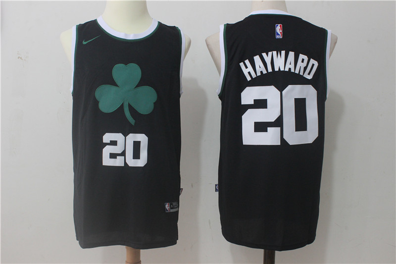 Men's Nike Boston Celtics #20 Gordon Hayward Black Stitched NBA Jersey - Click Image to Close