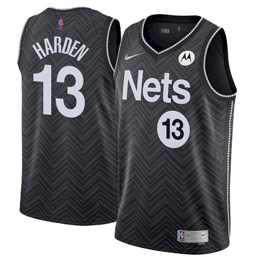 Men's Brooklyn Nets #13 James Harden Black Stitched NBA Jersey