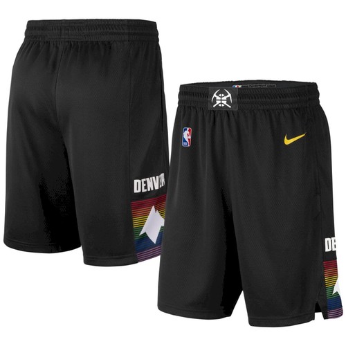 Men's Denver Nuggets Black Shorts (Run Small)