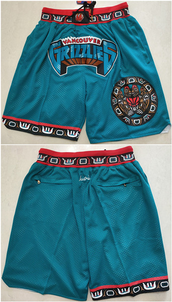 Men's Memphis Grizzlies Teal Shorts (Run Small)