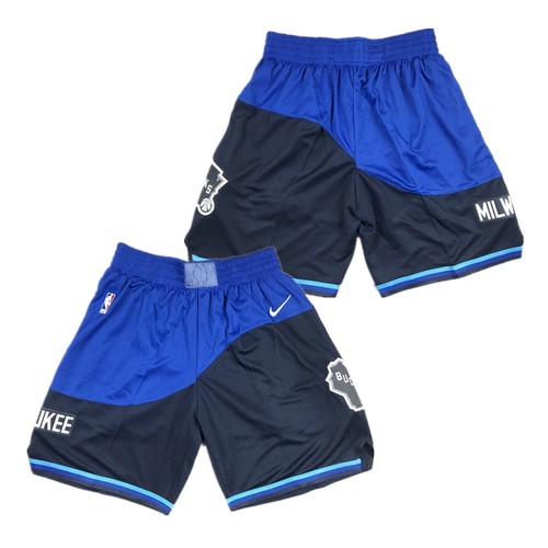 Men's Milwaukee Bucks Blue Shorts (Run Small)