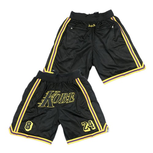 Men's Los Angeles Lakers Black Shorts (Run Small)