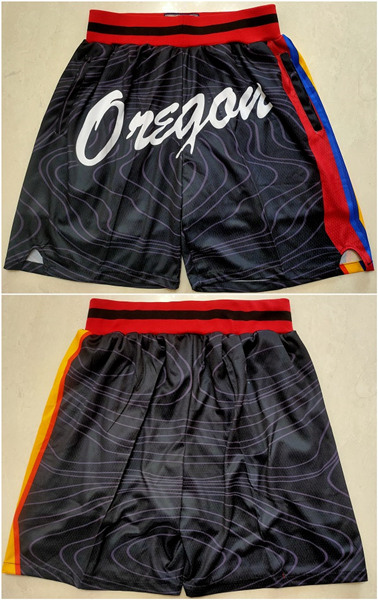 Men's Portland Trail Blazers Black Shorts (Run Smaller)