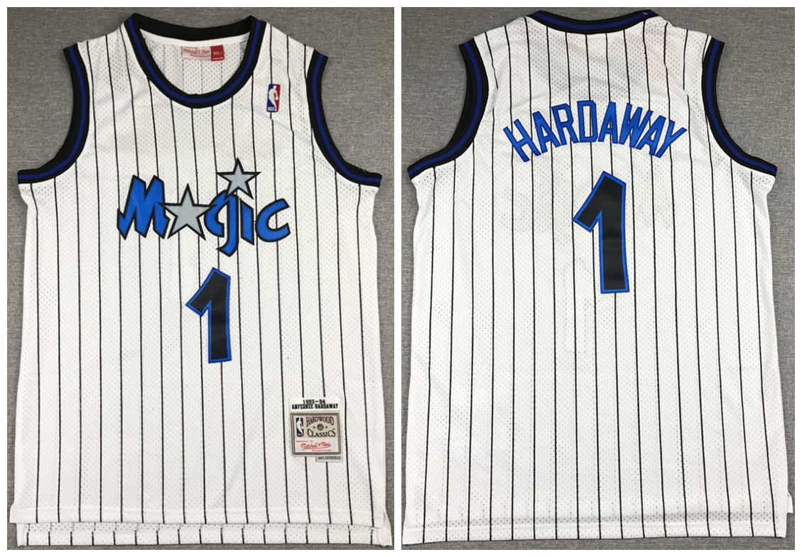 Men's Orlando Magic White #1 Tracy McGrady 1993-94 Stitched NBA Jersey