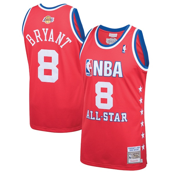 Men's Kobe Bryant Mitchell & Ness Red 2003 All-Star Hardwood Classics Jersey