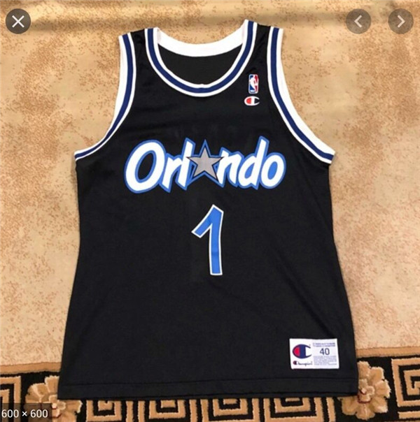 Men's Orlando Magic #1 Penny Hardaway Black Stitched NBA Jersey