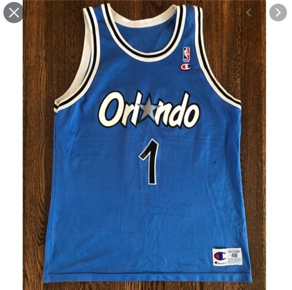 Men's Orlando Magic #1 Penny Hardaway Blue Stitched NBA Jersey