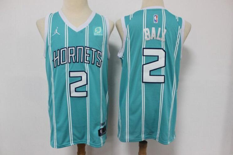 Men's Charlotte Hornets #2 LaMelo Ball Swingman Stitched Jersey