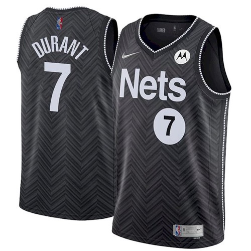 Men's Brooklyn Nets #7 Kevin Durant Black Stitched NBA Jersey