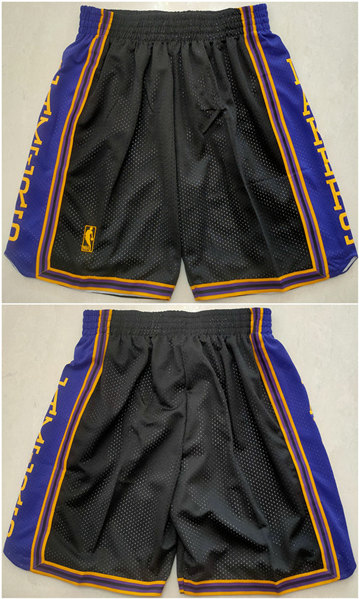 Men's Los Angeles Lakers Black Shorts (Run Small)