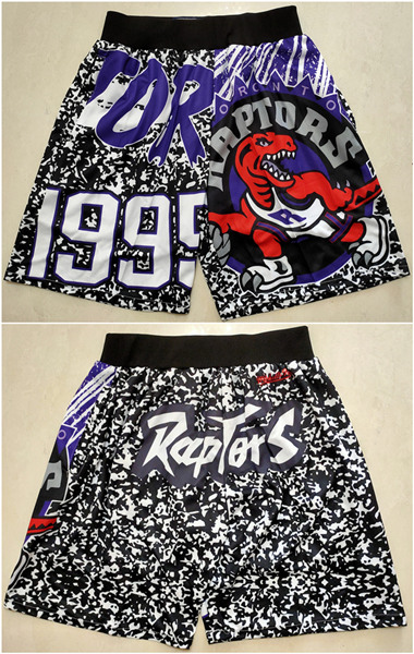 Men's Toronto Raptors Black Mitchell&Ness Shorts (Run Smaller)