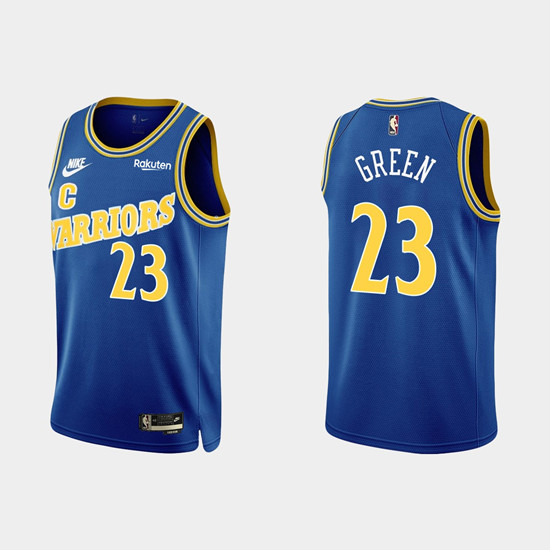 Men's Golden State Warriors #23 Draymond Green 2022-23 Blue Stitched Basketball Jersey