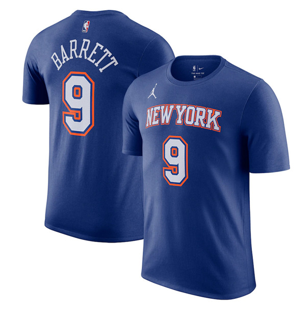 New York Knicks 2020/21 RJ Barrett Statement Blue T-Shirt (All Size)