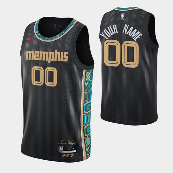 Men's Memphis Grizzlies Active Player Black City Swingman 2020-21 Stitched Swingman NBA Jersey