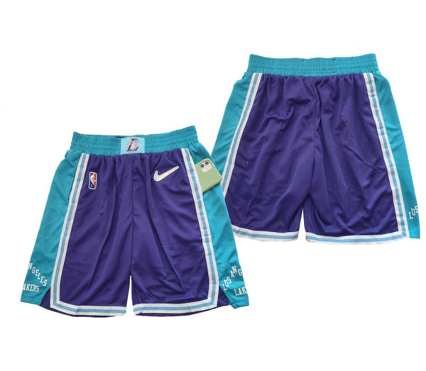 Los Angeles Lakers 75th Anniversary Purple Shorts (Run Small)