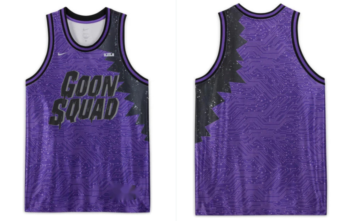 Men's Miami Heat LeBron x Space Jam "Goon Squad" Purple Jersey