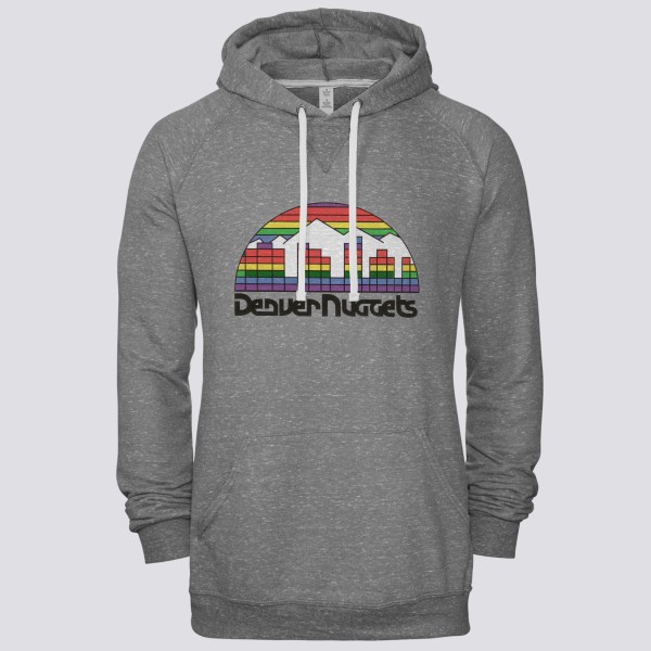 Men's Denver Nuggets Gray Pullover Hoodie