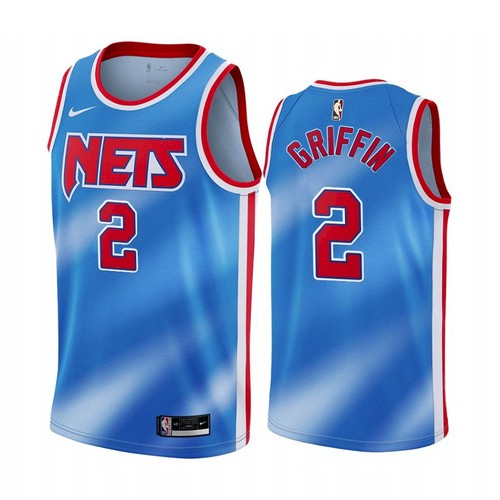 Men's Brooklyn Nets #2 Blake Griffin Blue Stitched NBA Jersey - Click Image to Close