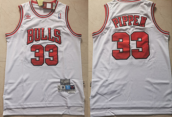 Men's Chicago Bulls #33 Scottie Pippen Throwback Stitched NBA Jersey