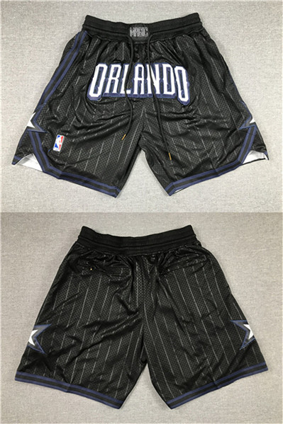 Men's Orlando Magic Black Shorts(Run Small)