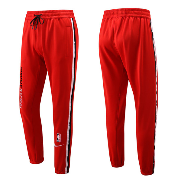 Men's Toronto Raptors Red Performance Showtime Basketball Pants - Click Image to Close