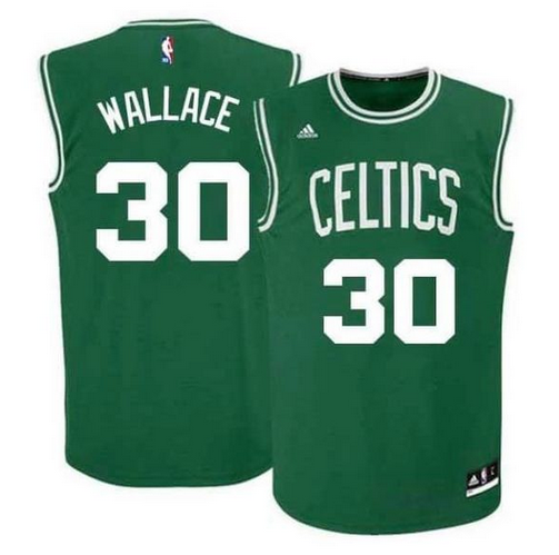 Men's Celtics #30 Rasheed Wallace Green Swingman Stitched NBA Jersey