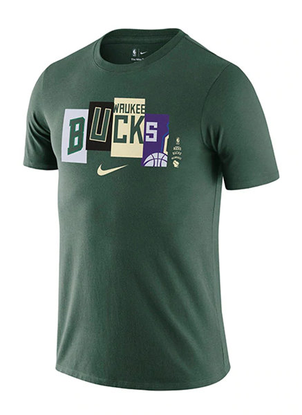 Men's Milwaukee Bucks 2021/22 Green City Edition T-Shirt