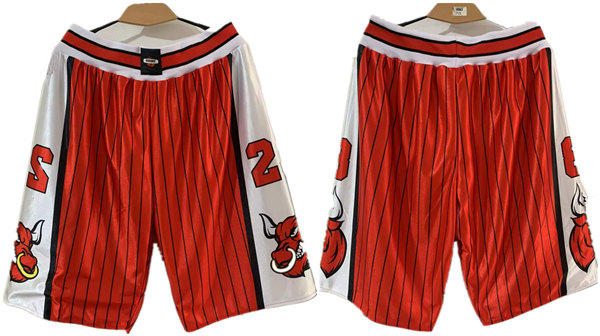 Men's Chicago Bulls Red Shorts (Run Small) - Click Image to Close